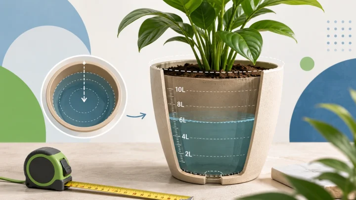 Como calcular quantos litros cabem em um vaso?
